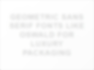 Elegant Geometric Sans Serif Fonts for Luxury Packaging